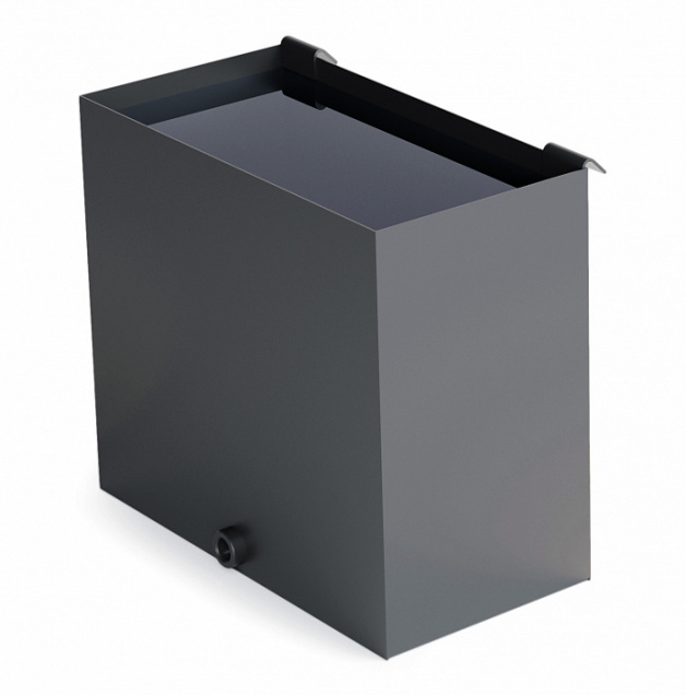 Бак навесной для печи банной Двушечка, антрацит