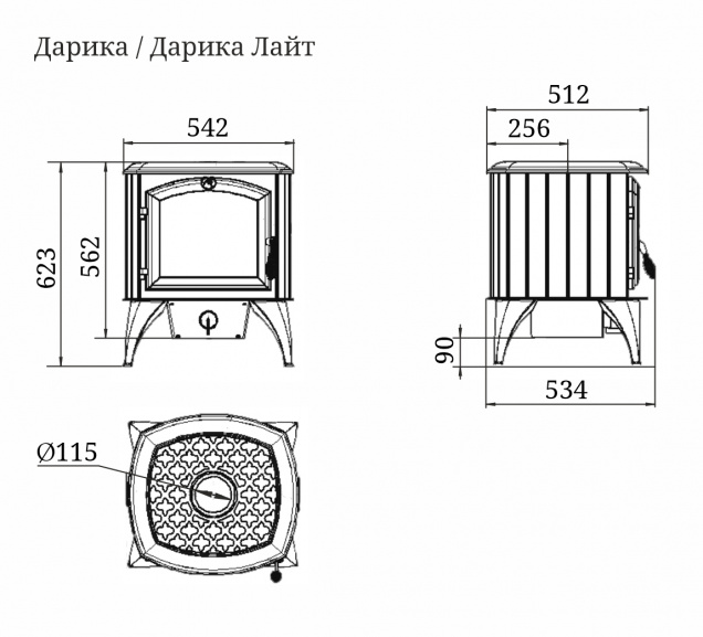 Печь отопительная Дарика - купить на официальном сайте TMF